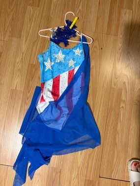 Weissman Blue Red White Star Performance Costume